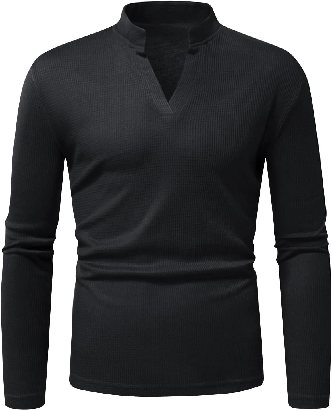 Mens V Neck Knit Sweater Slim Fit Long Sleeve Sweater Lightweight Knit Sweater Vintage Sweater Fall Winter Sweaters