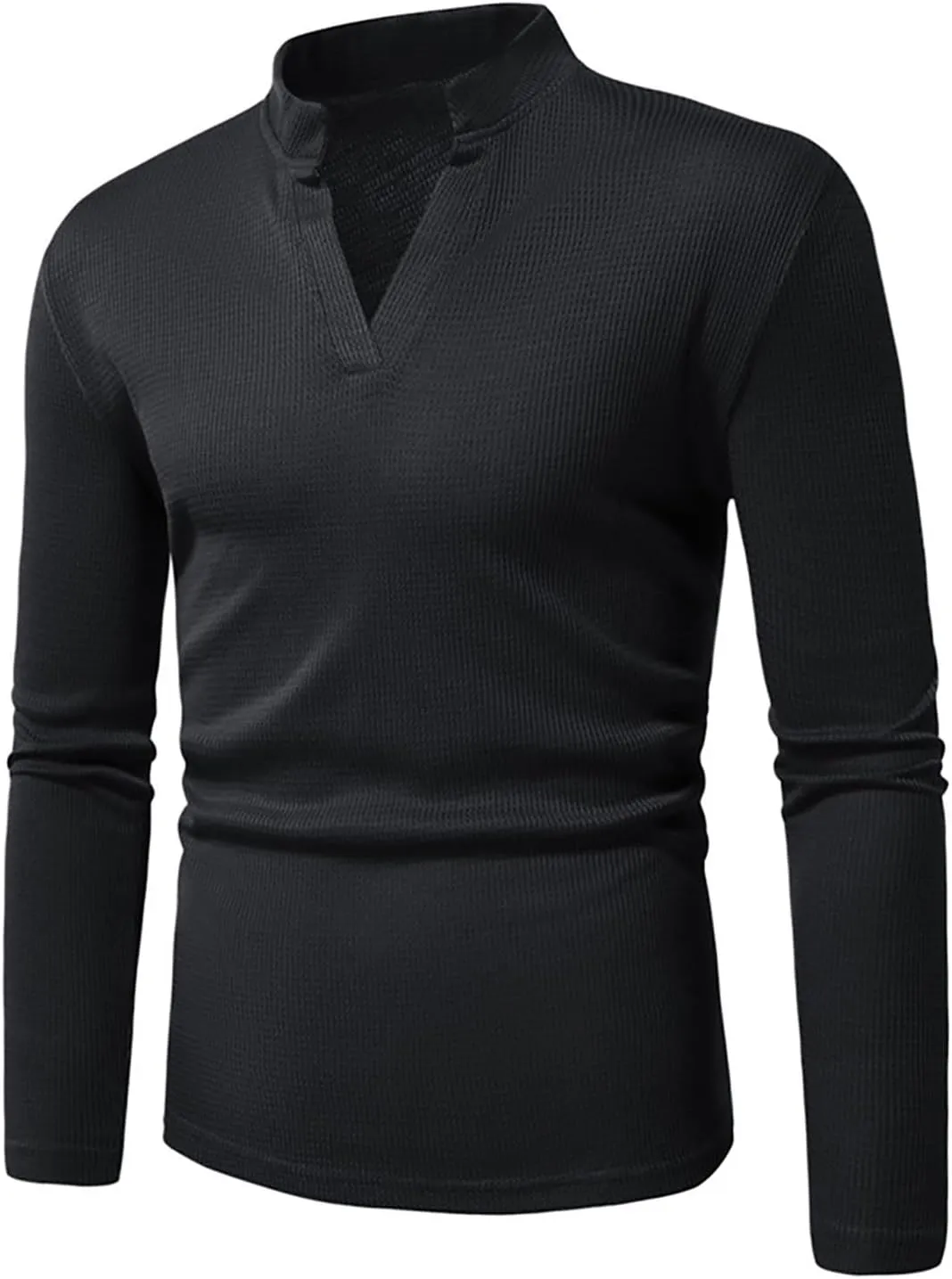 Mens V Neck Knit Sweater Slim Fit Long Sleeve Sweater Lightweight Knit Sweater Vintage Sweater Fall Winter Sweaters