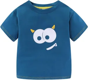 Mud Kingdom Boys Girls T-Shirts Cotton Cute Cartoon Graphic Tees for Kids 2-8 Years