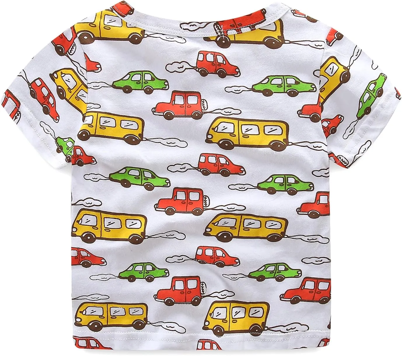 Mud Kingdom Boys Girls T-Shirts Cotton Cute Cartoon Graphic Tees for Kids 2-8 Years