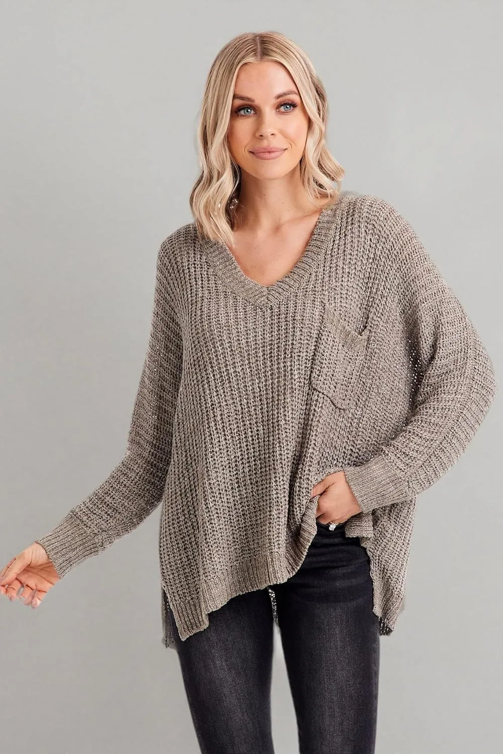 Mud Pie Women's Oscar V-Neck Sweater