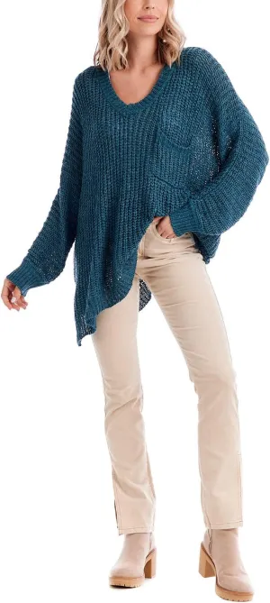 Mud Pie Women's Oscar V-Neck Sweater