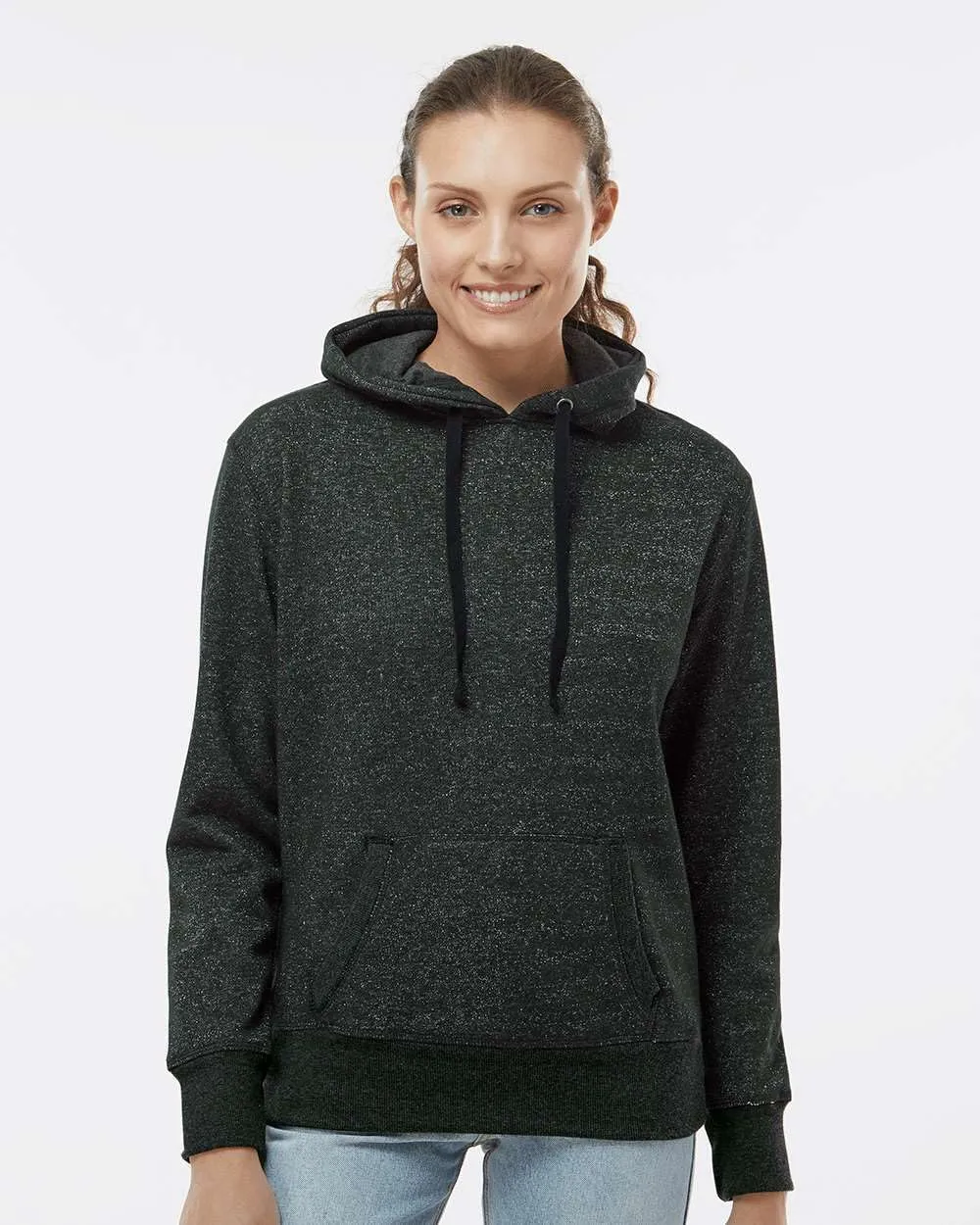 NCAA Womens Ladies glitter french terry hooded sweatshirt