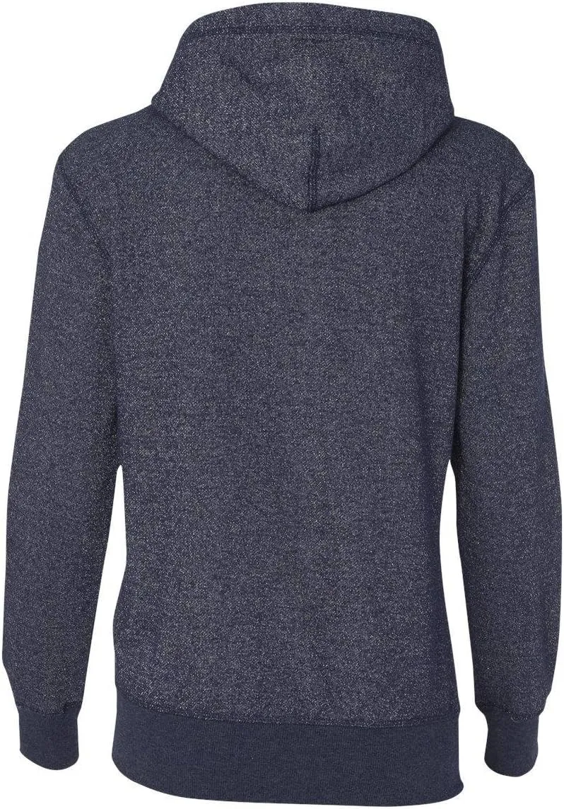 NCAA Womens Ladies glitter french terry hooded sweatshirt