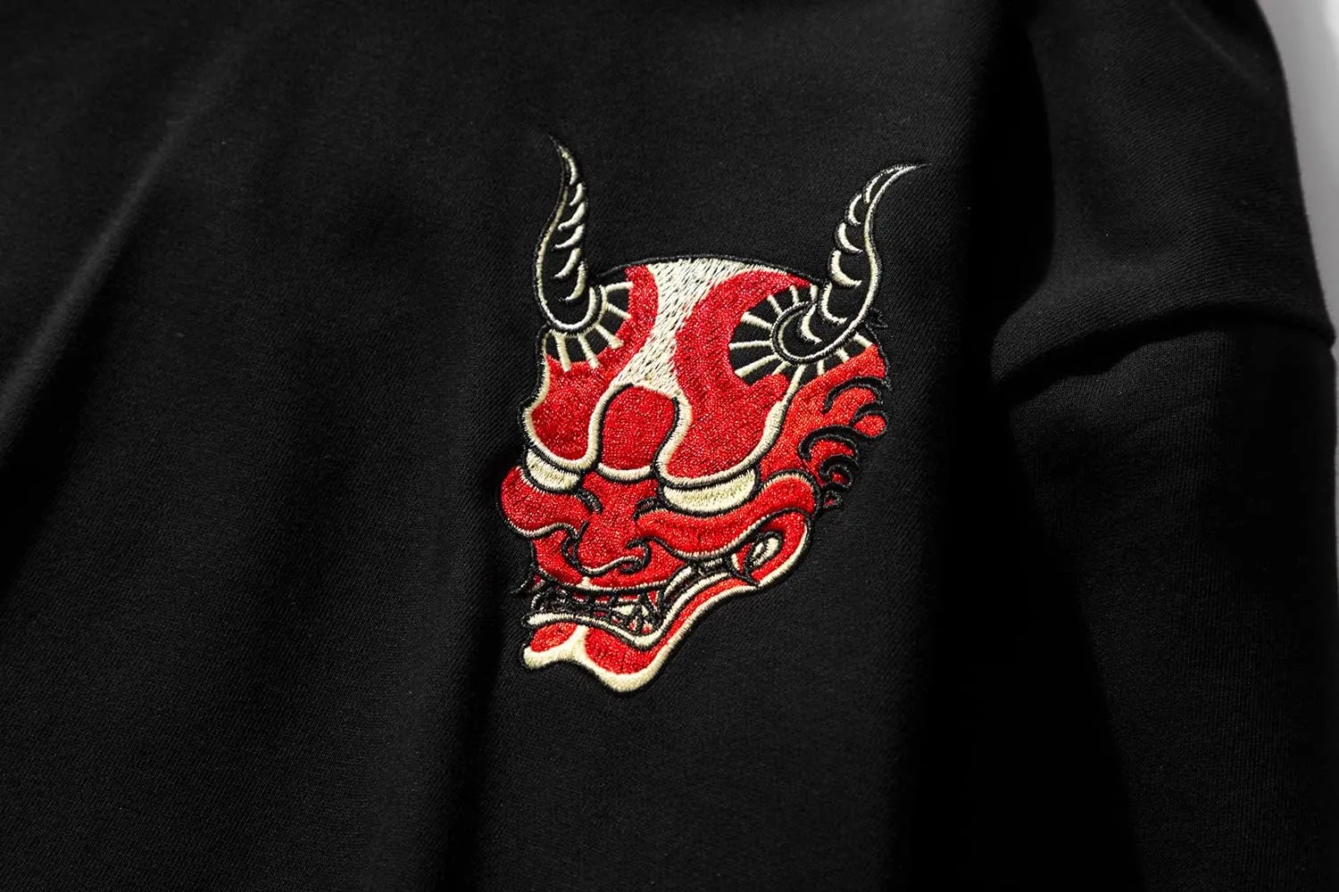 Niepce Inc Streetwear Men's Dragon Embroidered Heavyweight Graphic Hoodies