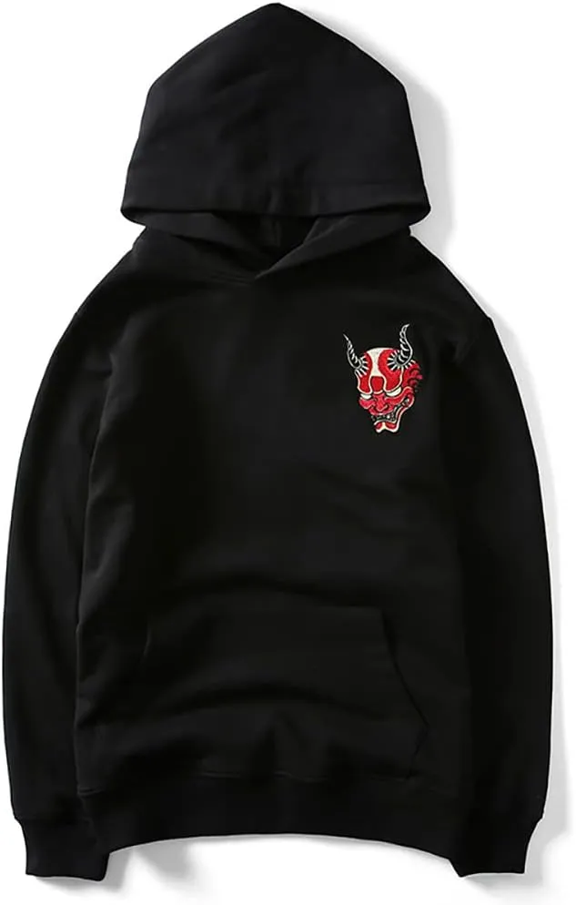Niepce Inc Streetwear Men's Dragon Embroidered Heavyweight Graphic Hoodies