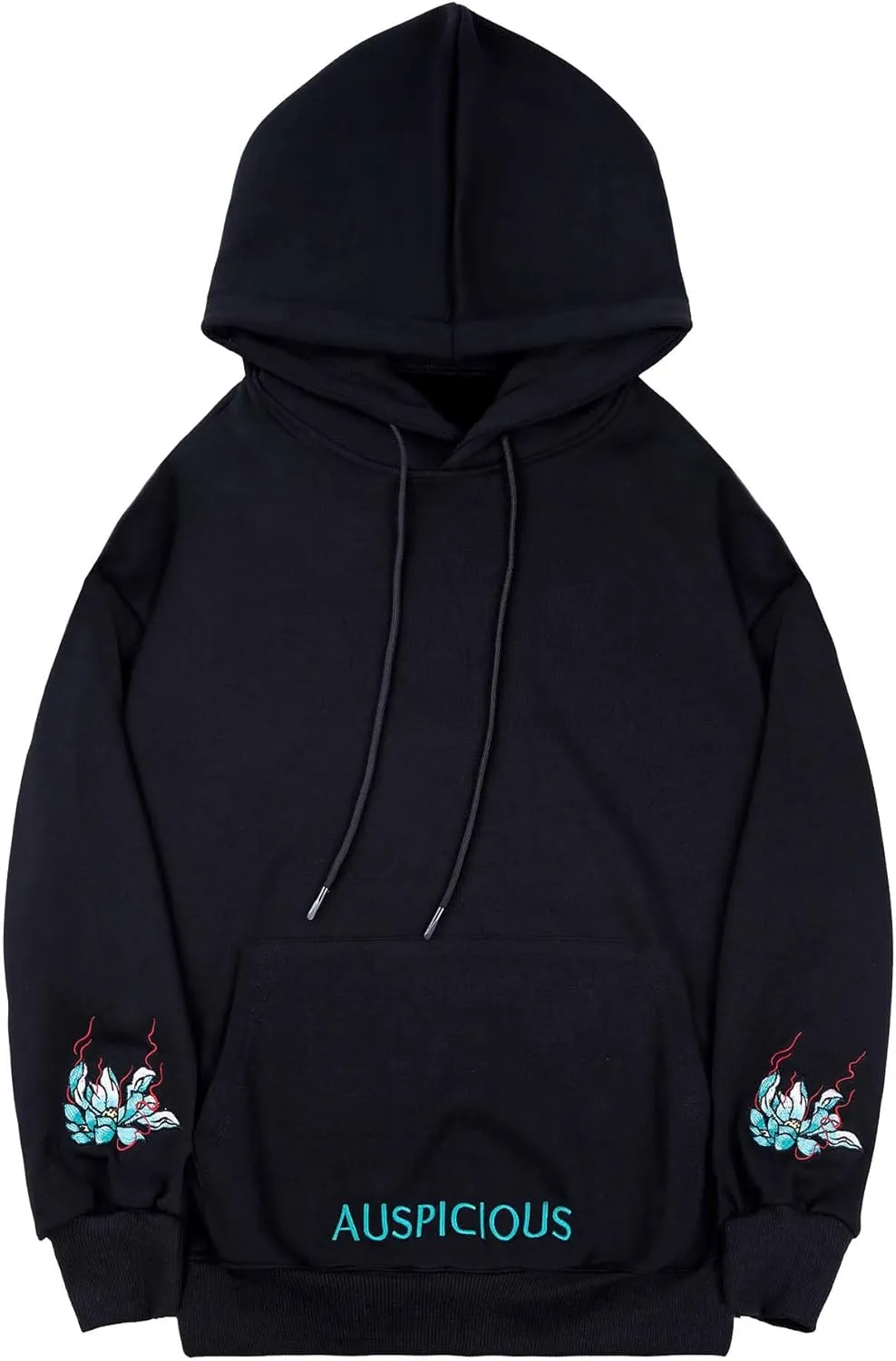 Niepce Inc Streetwear Men's Dragon Embroidered Heavyweight Graphic Hoodies