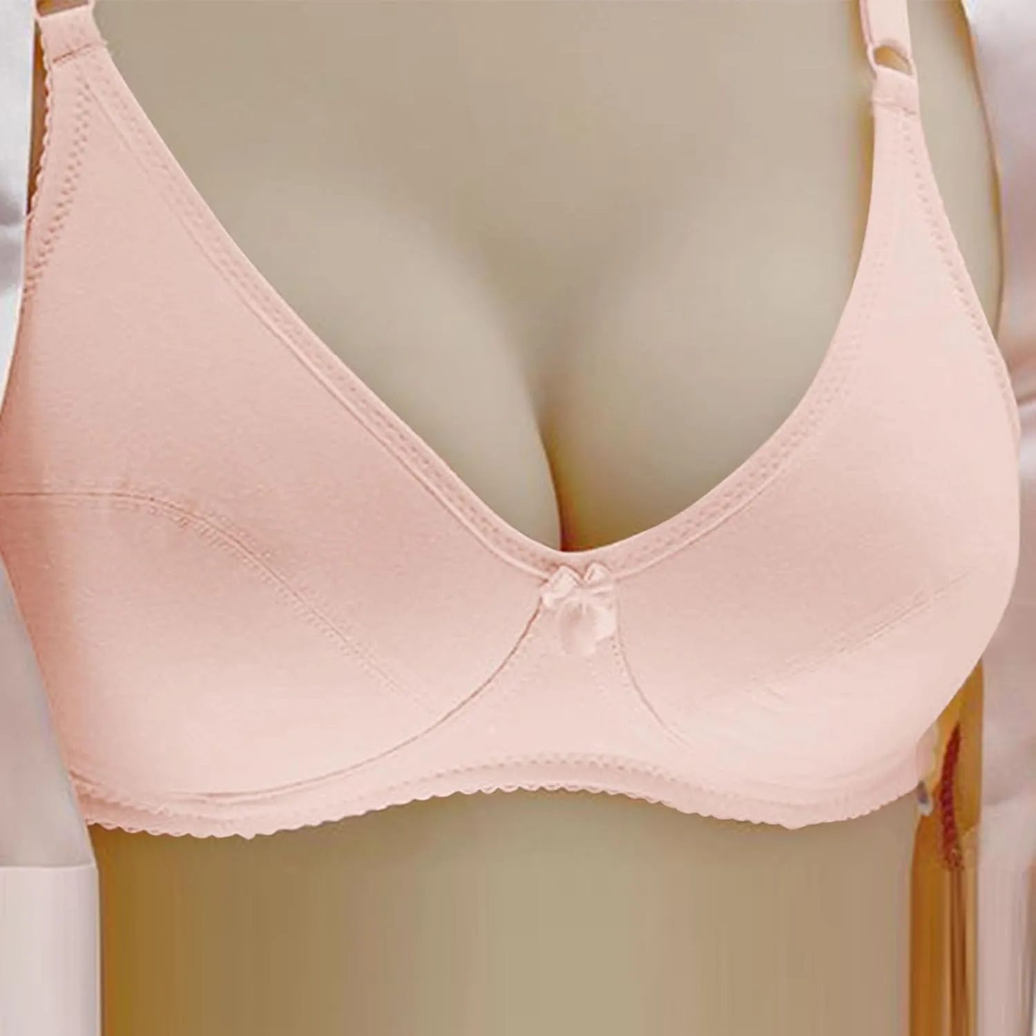 No Underwire Bra for Women Deep V Adjustable Straps Bralette Push Up Lifting Lingerie Comfy Breathable Everyday Bra