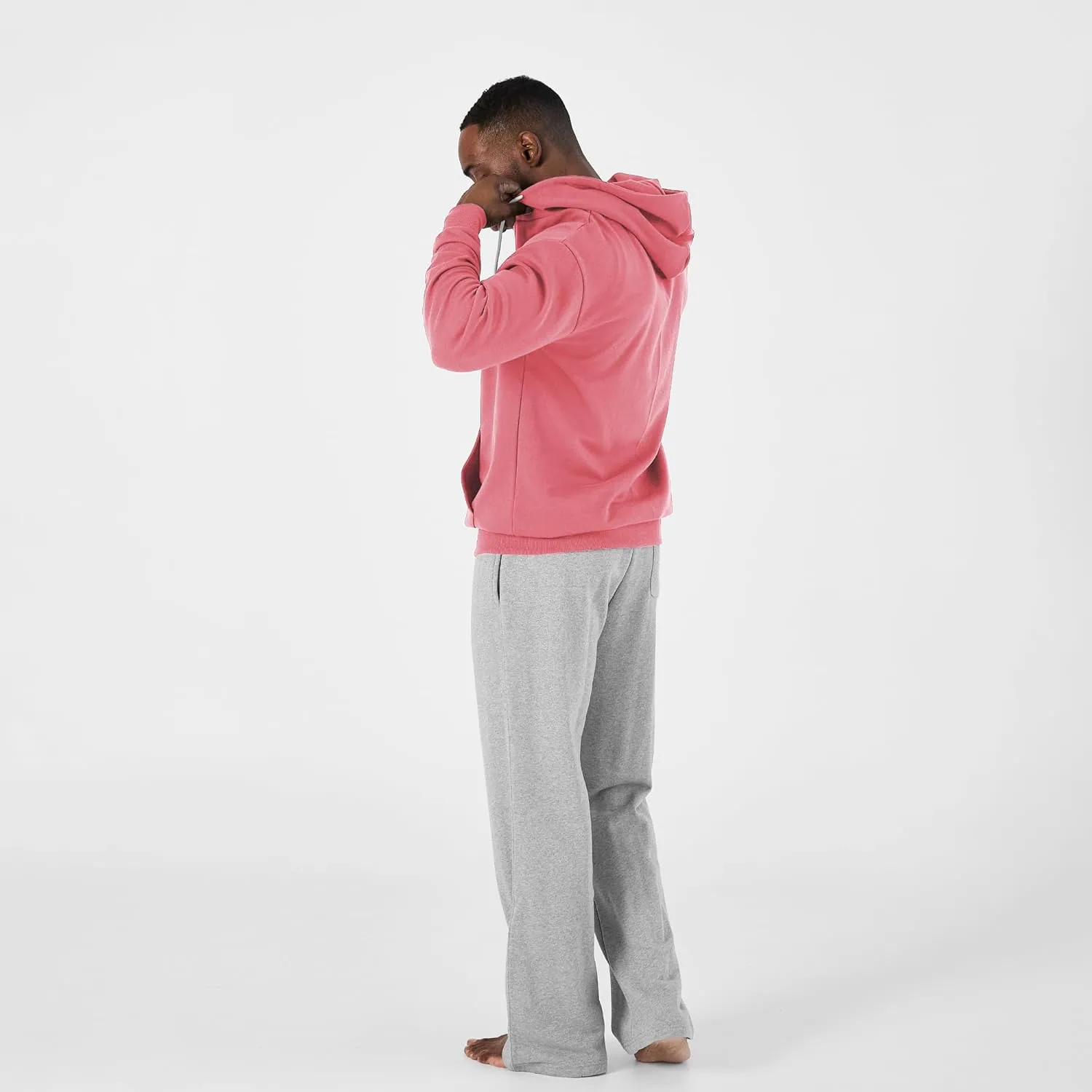 Ohoo Men's Zip Up Hoodie Lightweight Sweatshirt Full Zip Hooded Jacket