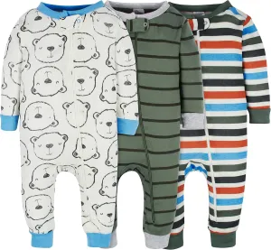 Onesies Brand baby-boys 3-pack Snug Fit One-piece Cotton Pajamas