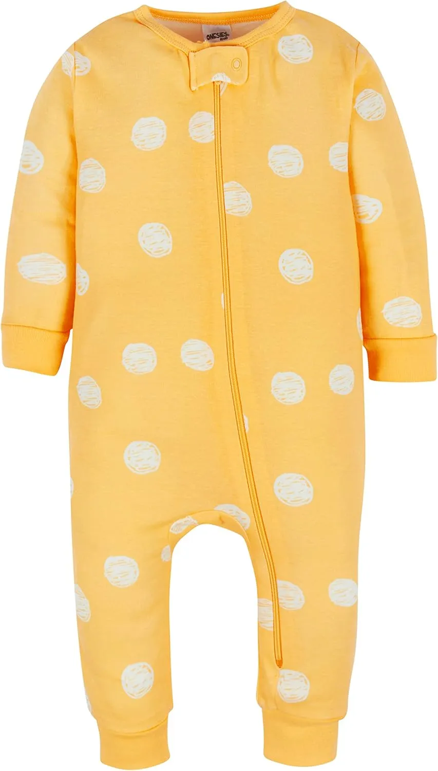 Onesies Brand Baby Girls' 3-Pack Snug Fit One-Piece Cotton Pajamas