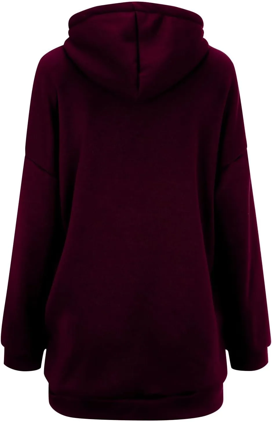 Oversized Zip Up Hoodies for Women Plus Size Long Sleeve Hooded Sweatshirt Casual Fall Long Fleece Jacket with Pockets