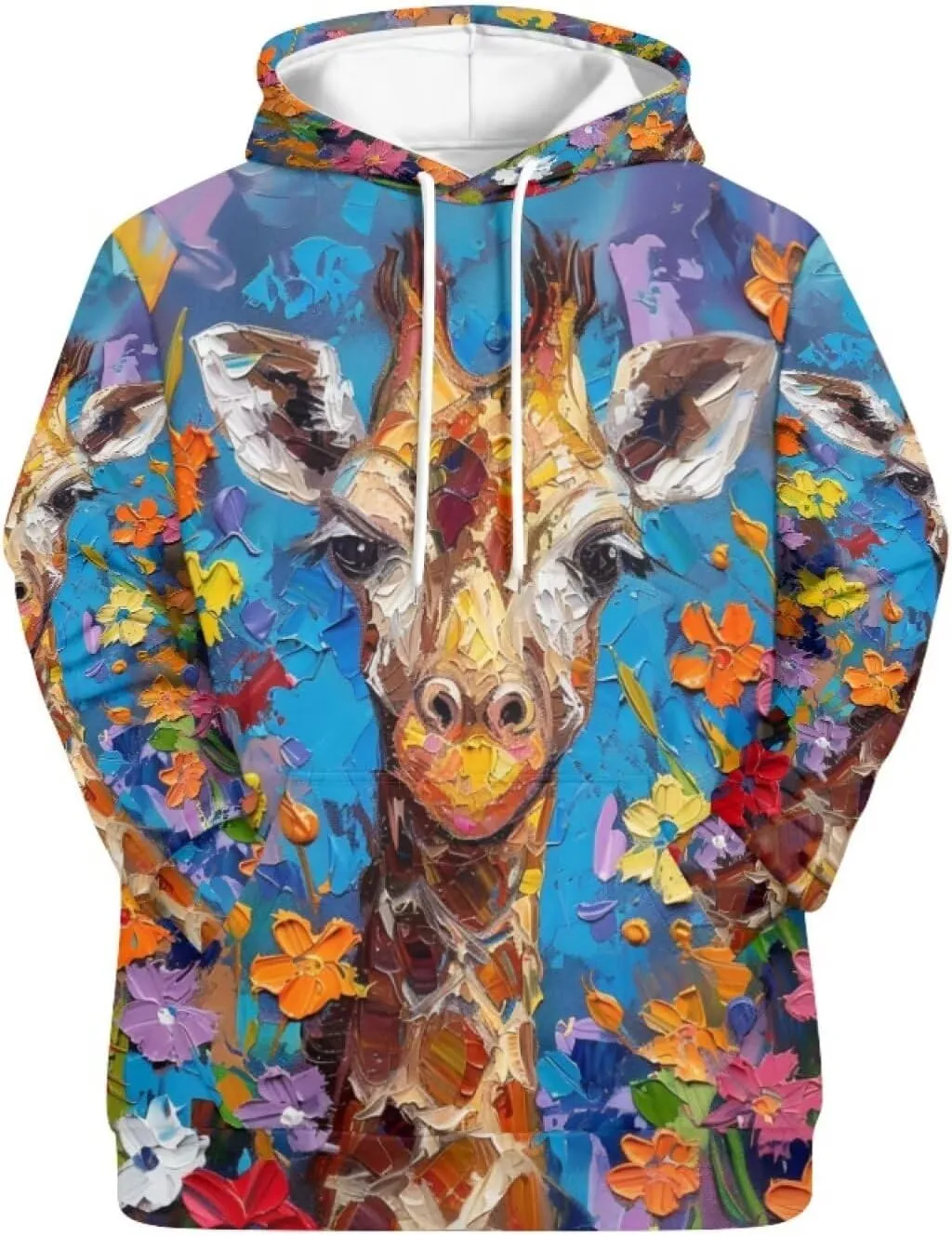PinUp Angel Women Pullover Hoodie Cute Oil Painting Graphic Clothes Oversized Sweatshirt Jacket Streetwear Tops