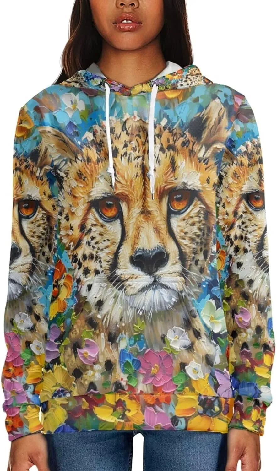 PinUp Angel Women Pullover Hoodie Cute Oil Painting Graphic Clothes Oversized Sweatshirt Jacket Streetwear Tops