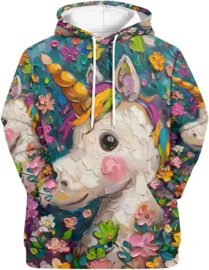 PinUp Angel Women Pullover Hoodie Cute Oil Painting Graphic Clothes Oversized Sweatshirt Jacket Streetwear Tops
