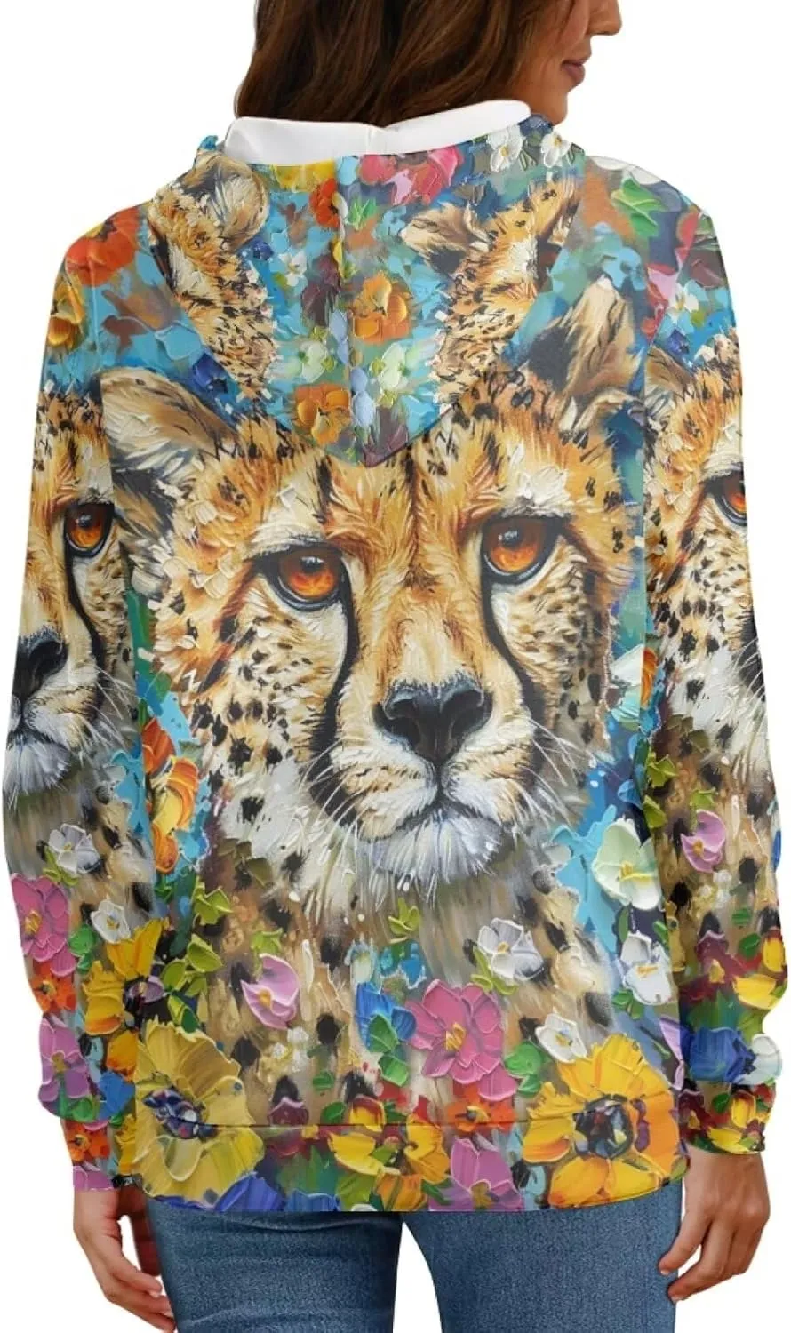 PinUp Angel Women Pullover Hoodie Cute Oil Painting Graphic Clothes Oversized Sweatshirt Jacket Streetwear Tops