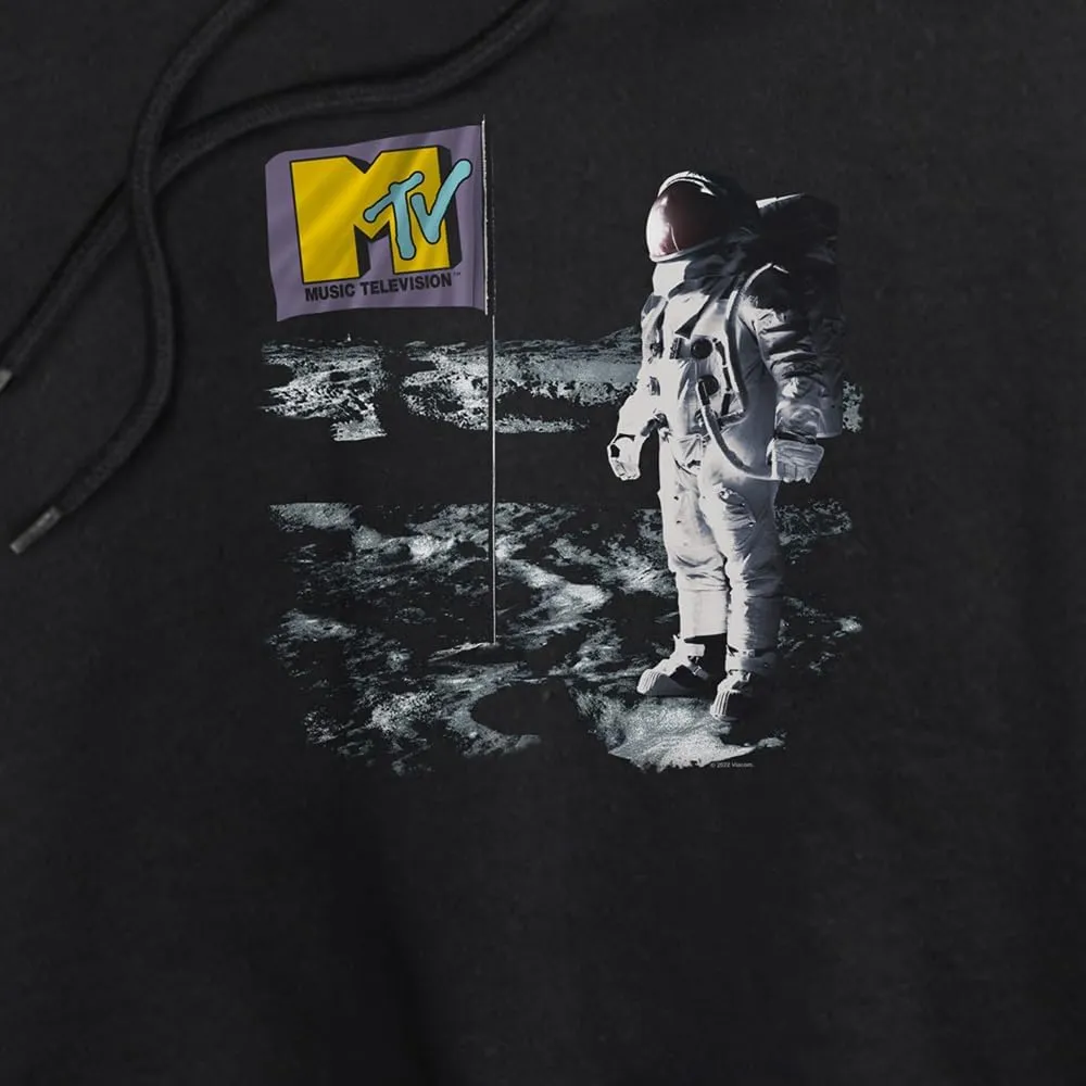 Popfunk Moon Walk Women's Cropped Hoodie Pullover Sweatshirt