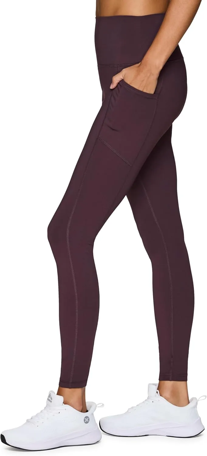 RBX Active High Waisted Squat Proof Workout Yoga Leggings with Pockets for Women