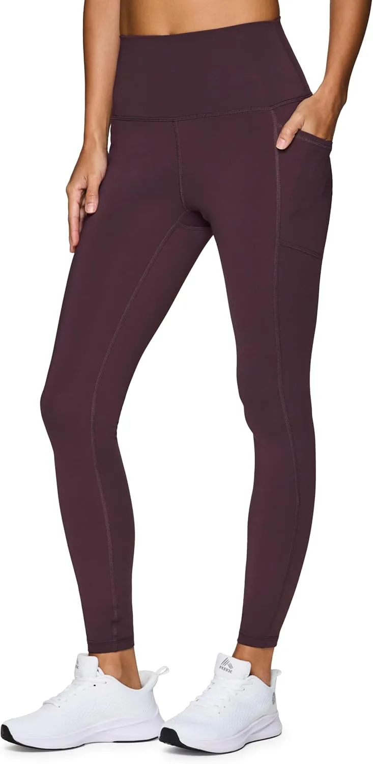 RBX Active High Waisted Squat Proof Workout Yoga Leggings with Pockets for Women