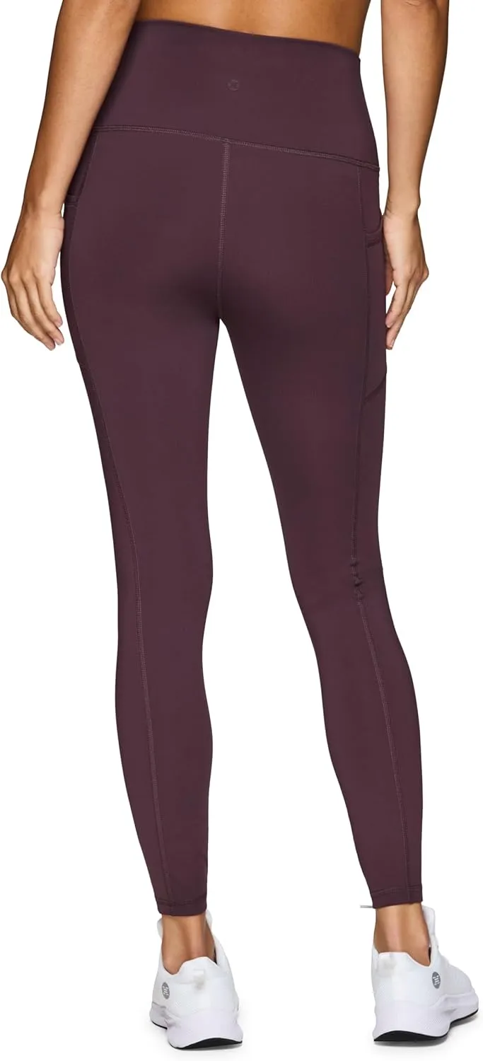 RBX Active High Waisted Squat Proof Workout Yoga Leggings with Pockets for Women
