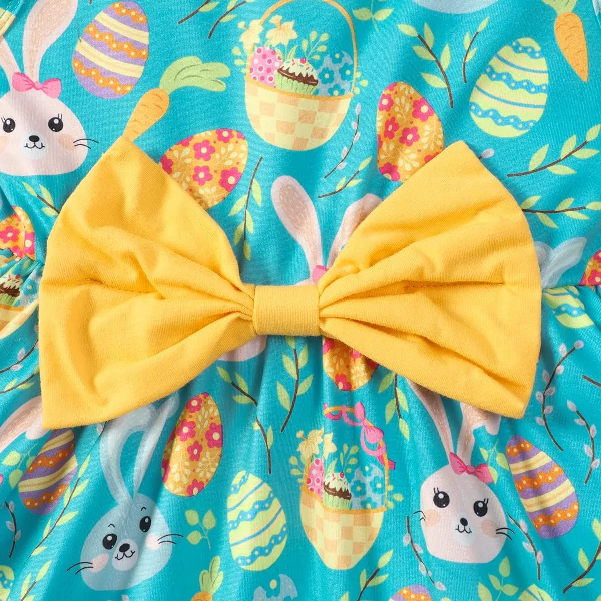 RETSUGO Little Girl A-Line Dresses Bowknot Dress for Baby Girls Casual Toddler Girl Dresses for Party Girl Dress 1-8 Years