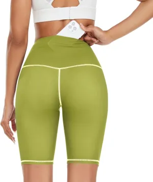 Solid Grass Green Color Sexy Yoga Leggings for Women Athletic Yoga Leggings for Women High Waist Tummy Control panst para Gym para Mujer Large