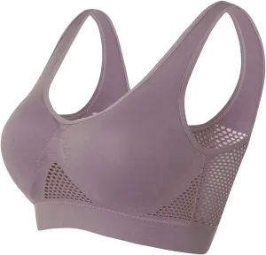 Sports Bras for Women Breathable No Underwire Bra Comfortable Full Support Bras Plus Size Workout Liftup Air Bra