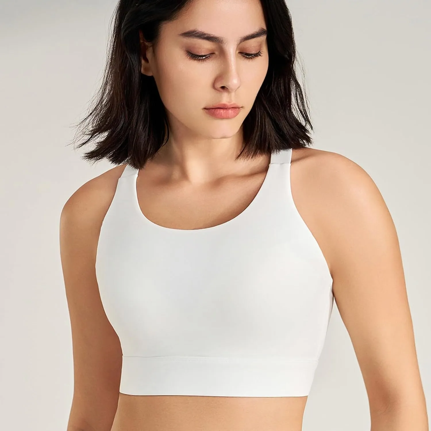 Sports Bras for Women Crisscross Back High Support Bralette Stretch Comfort Quick Dry Workout Yoga Gym Fitness Bras
