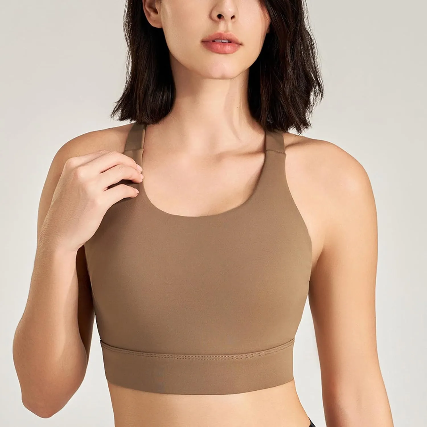 Sports Bras for Women Crisscross Back High Support Bralette Stretch Comfort Quick Dry Workout Yoga Gym Fitness Bras