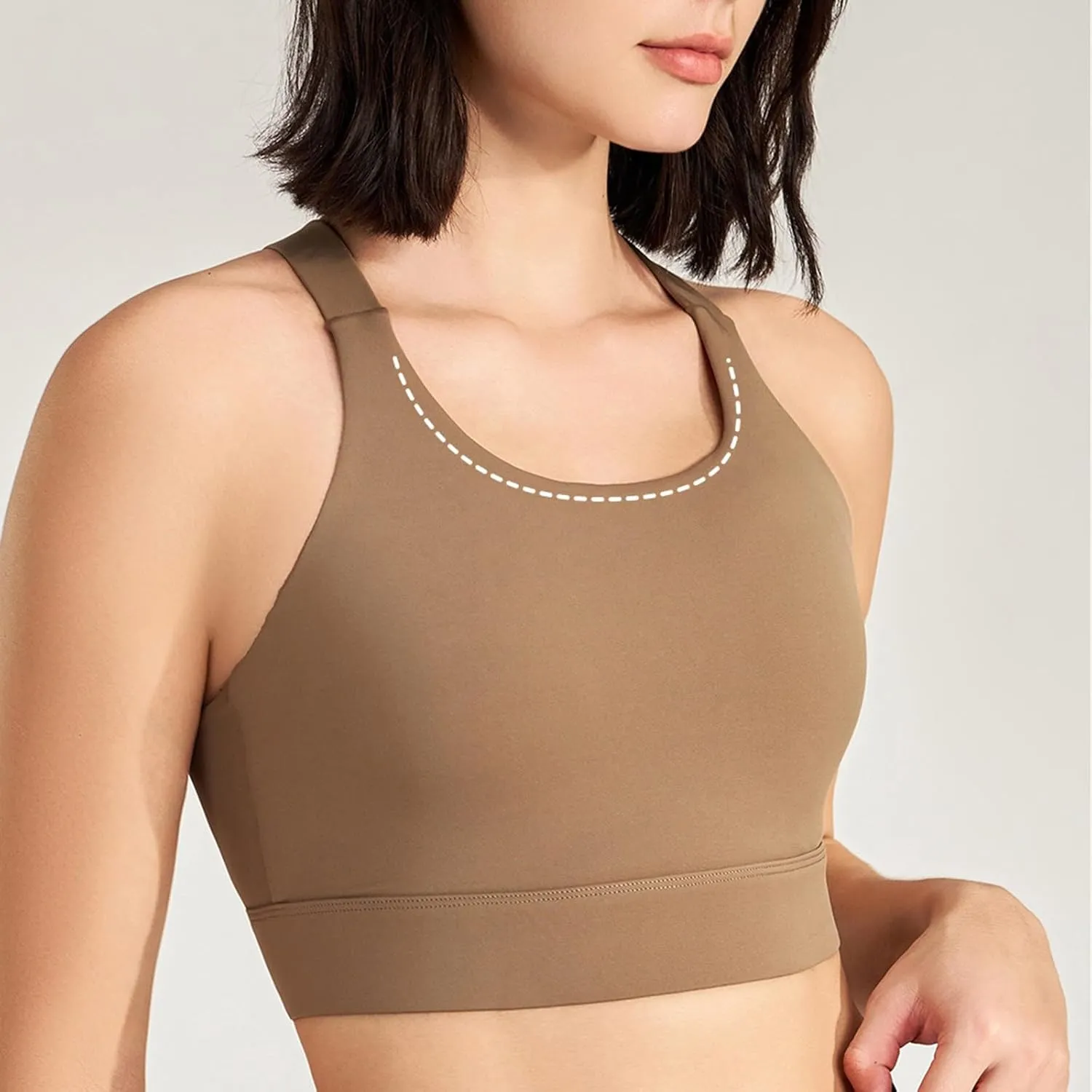 Sports Bras for Women Crisscross Back High Support Bralette Stretch Comfort Quick Dry Workout Yoga Gym Fitness Bras