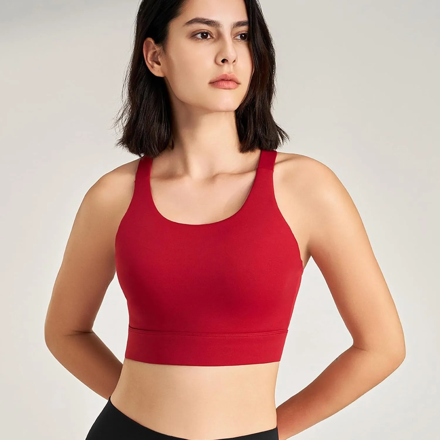 Sports Bras for Women Crisscross Back High Support Bralette Stretch Comfort Quick Dry Workout Yoga Gym Fitness Bras