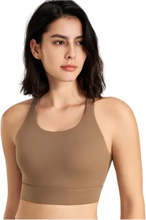 Sports Bras for Women Crisscross Back High Support Bralette Stretch Comfort Quick Dry Workout Yoga Gym Fitness Bras