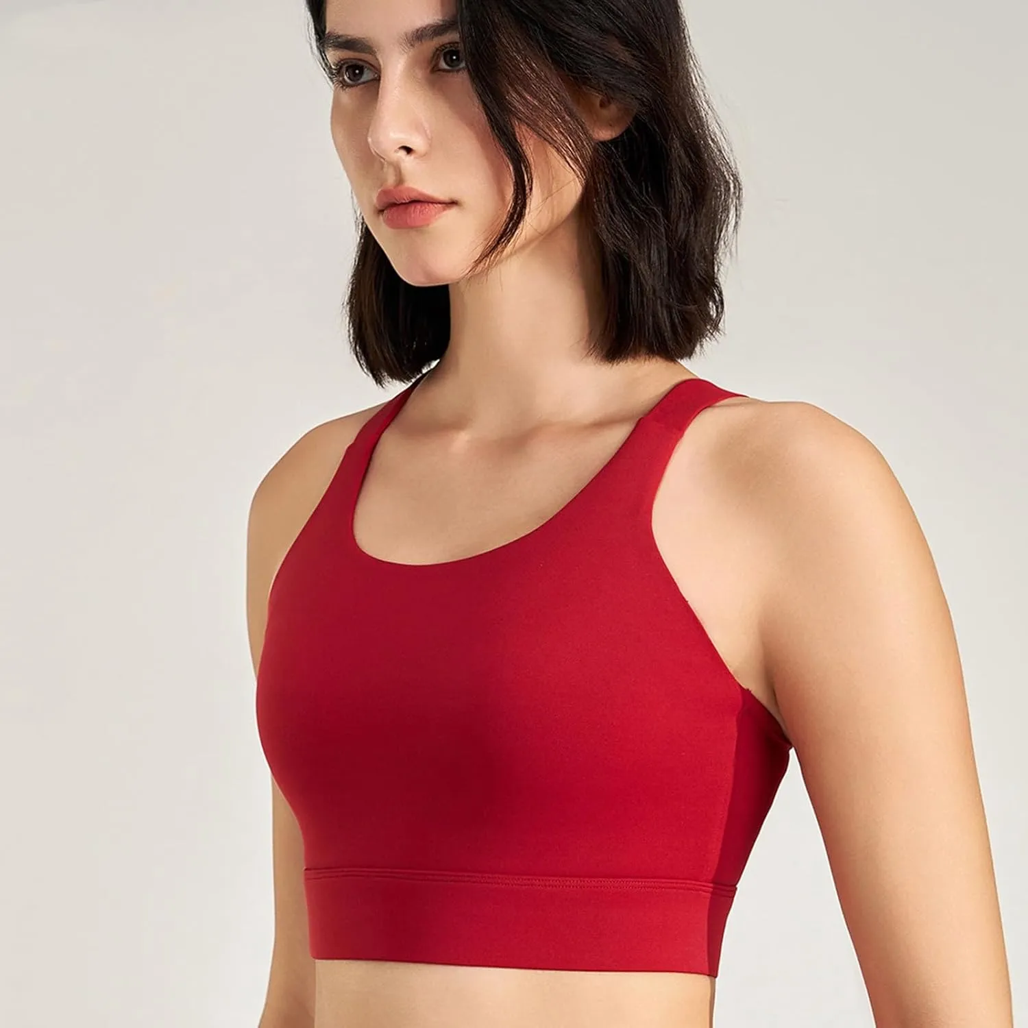 Sports Bras for Women Crisscross Back High Support Bralette Stretch Comfort Quick Dry Workout Yoga Gym Fitness Bras
