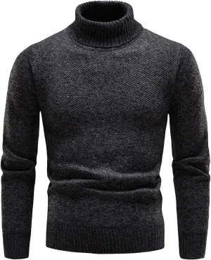 Sweaters for Men Men's Cardigan Sweaters Turtleneck Long Sleeve Knitted Big and Tall Slim Workout Cable Knit Fleece