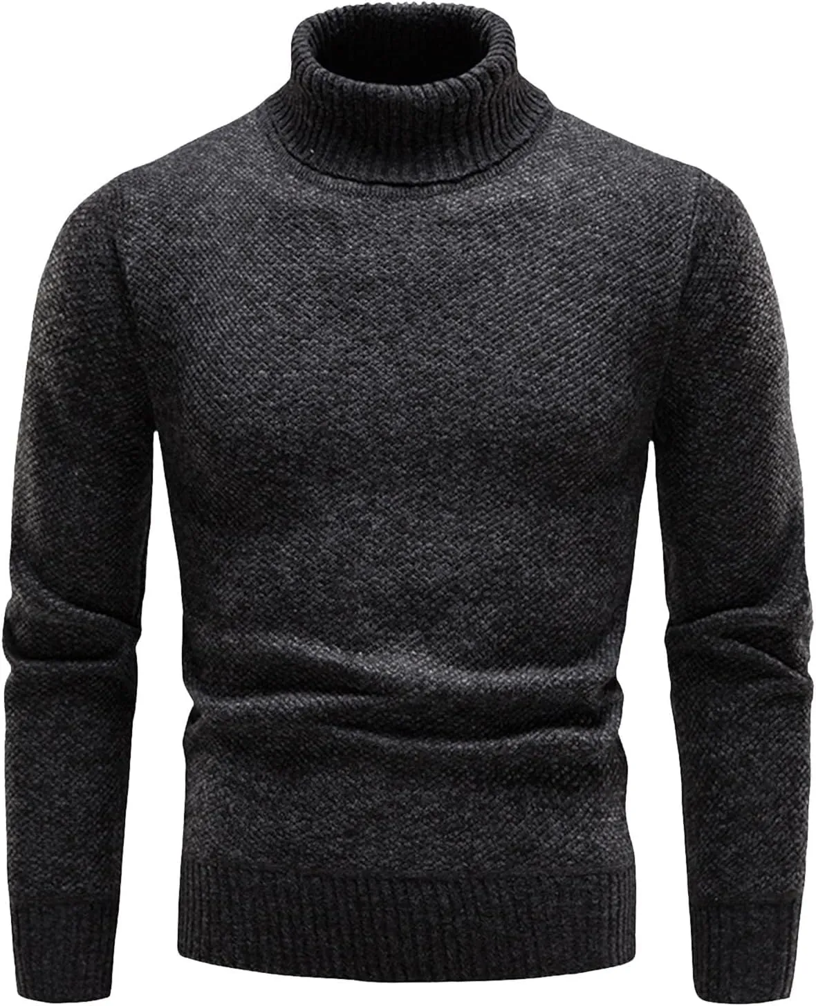 Sweaters for Men Men's Cardigan Sweaters Turtleneck Long Sleeve Knitted Big and Tall Slim Workout Cable Knit Fleece