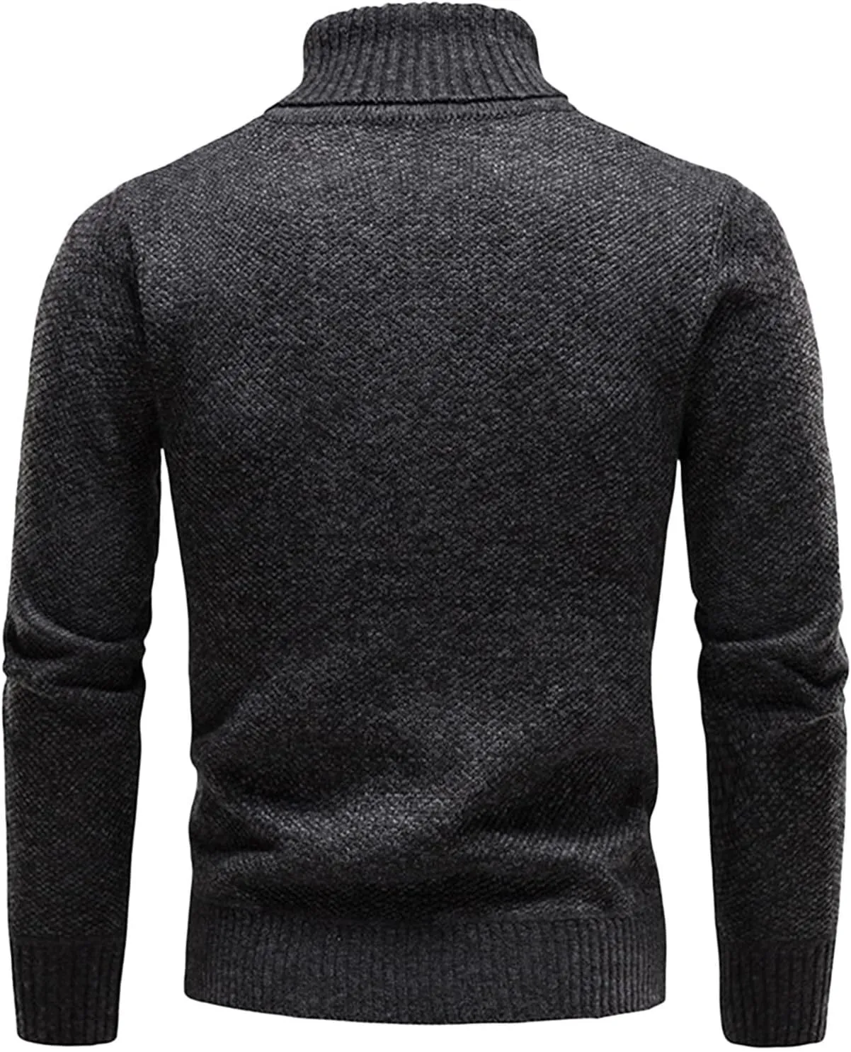Sweaters for Men Men's Cardigan Sweaters Turtleneck Long Sleeve Knitted Big and Tall Slim Workout Cable Knit Fleece