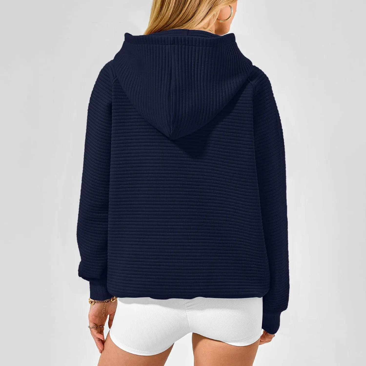 Sweatshirt for Women Long Sleeve Casual Loose Sweater Trendy Fleece Pullover Top with Pocket 2024 Fall Clothes