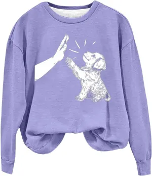 Sweatshirts for Teen Girls 2024 Fashion Crewneck Long Sleeve Sweater Pullover Casual Fleece Soft Cute Graphic Tops