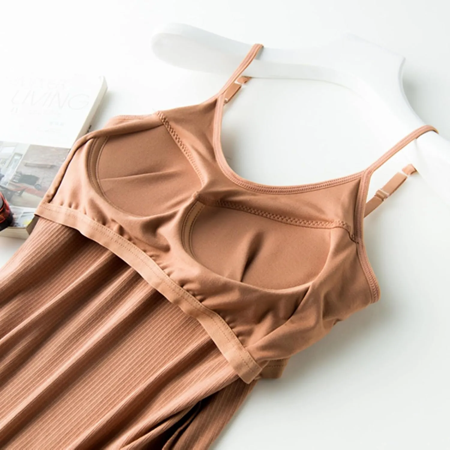 Tank Tops for Women Thread with Chest Pad Without Wearing Bra One Tank Top Camisole Tops for Women Women's Tank