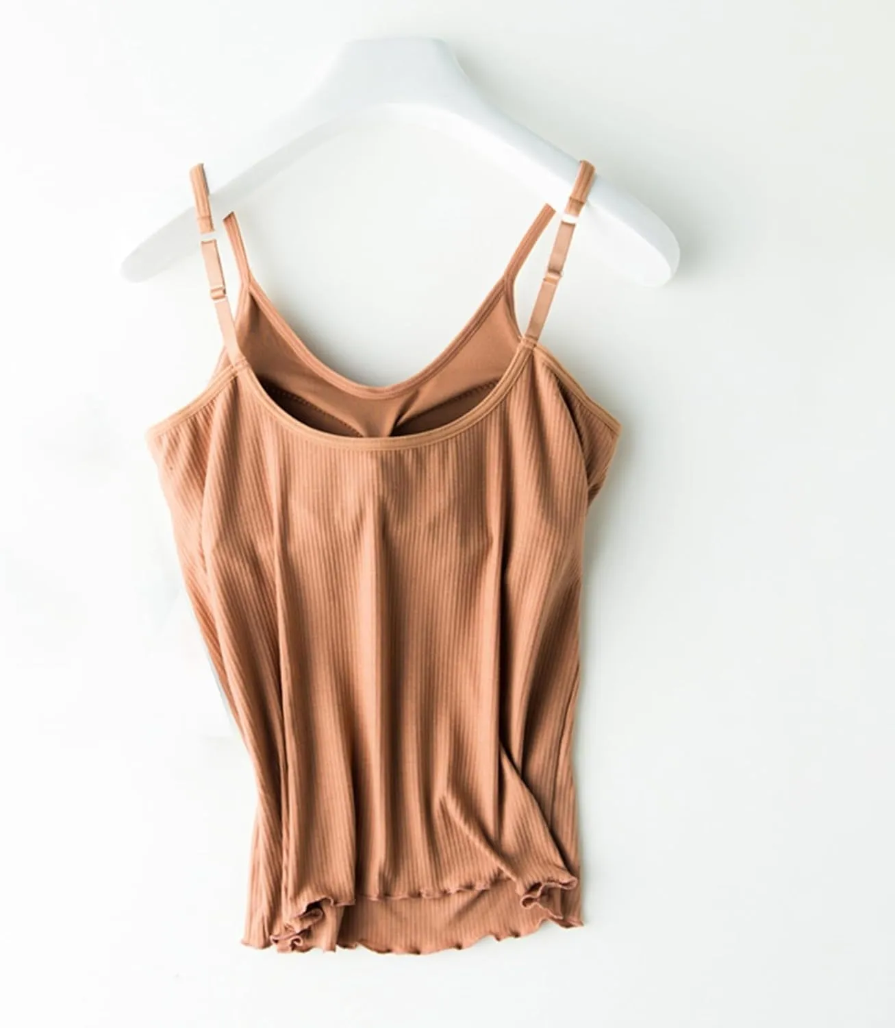 Tank Tops for Women Thread with Chest Pad Without Wearing Bra One Tank Top Camisole Tops for Women Women's Tank