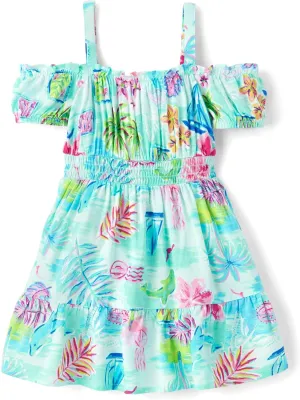 The Children's Place,Baby-Girls,and Toddler Sleeveless Dressy Dresses,Tropical Cosmos,3 Years