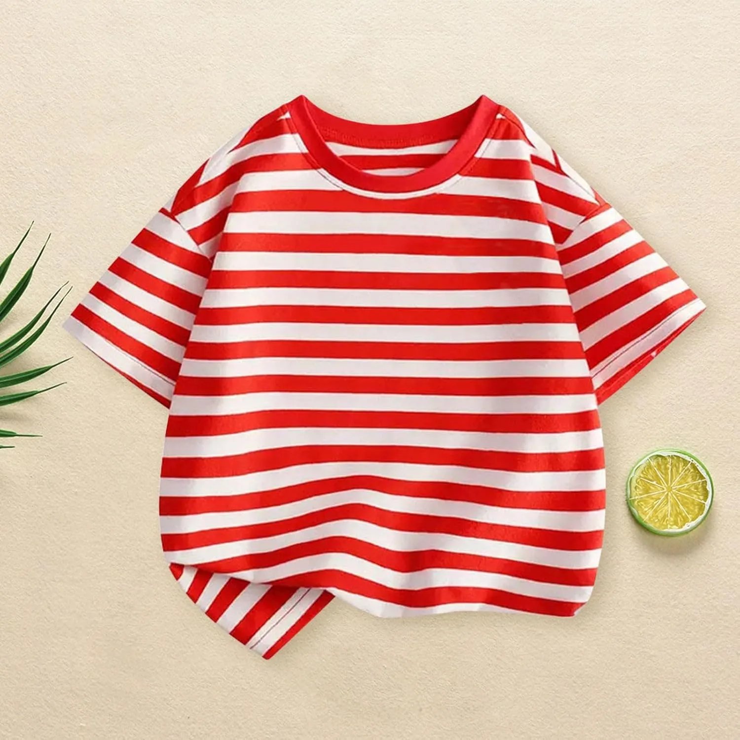 Toddler Baby Infant Cotton Soft T Shirt Striped Loose Soft Oversized Tees Tops Newborn Summer Casual Funny Comfy Shirt