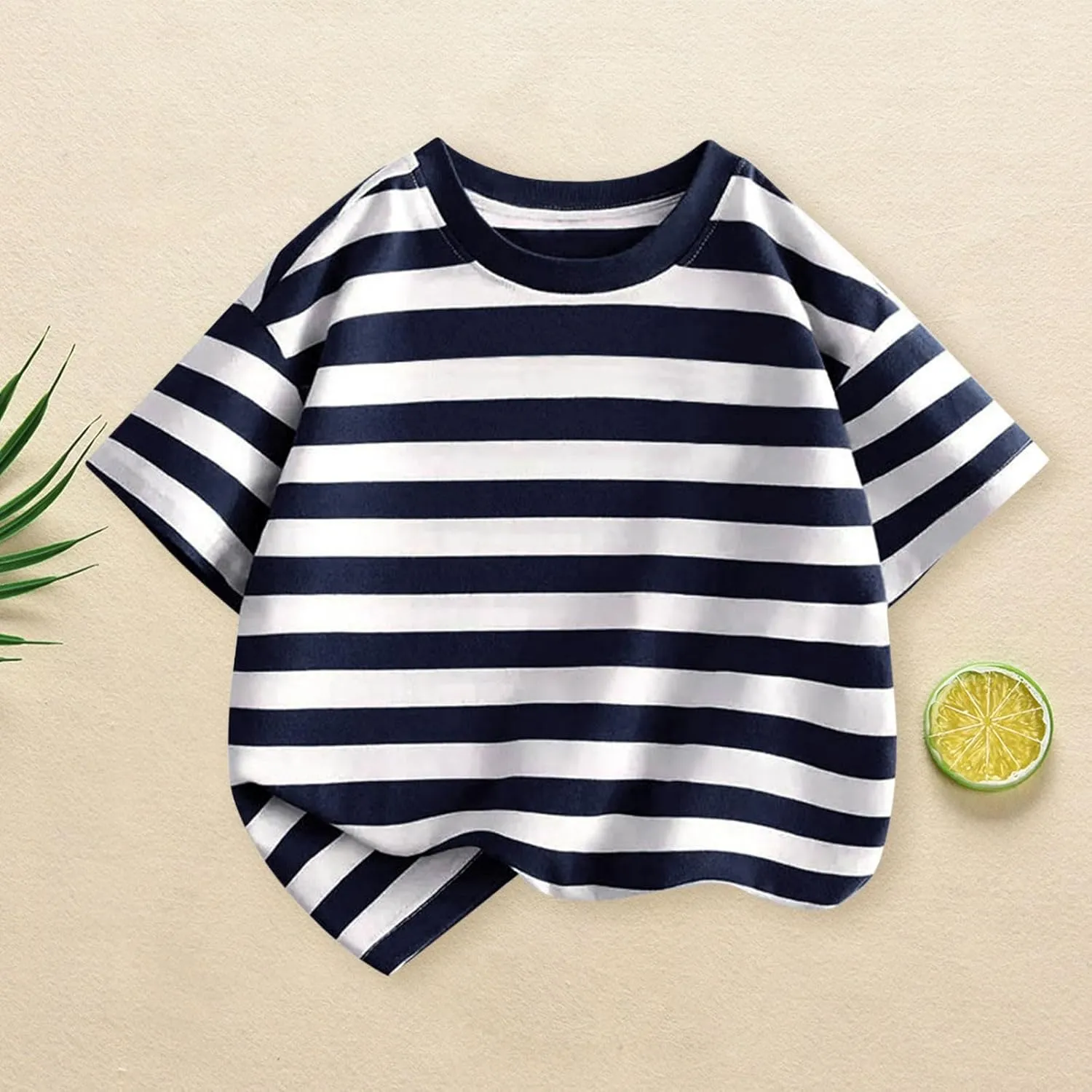 Toddler Baby Infant Cotton Soft T Shirt Striped Loose Soft Oversized Tees Tops Newborn Summer Casual Funny Comfy Shirt