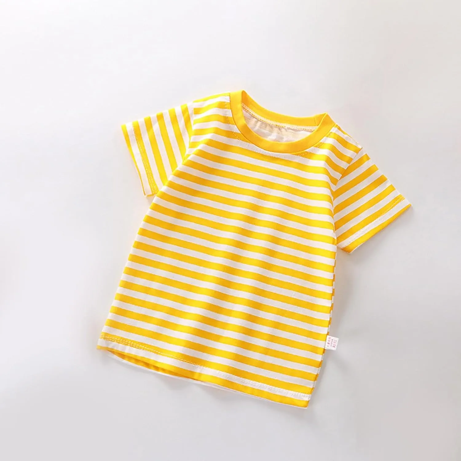 Toddler Boys Girls Striped T Shirts Short Sleeve Cotton Tops for Kids Crewneck Color Block Loose Fit Boys' Clothing Sets