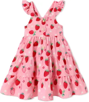 Toddler Girl Dress Summer Baby Girls Dresses 2025 Fly Sleeve Casual Floral Princess Toddler Dresses
