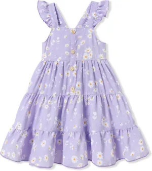 Toddler Girl Dress Summer Baby Girls Dresses 2025 Fly Sleeve Casual Floral Princess Toddler Dresses