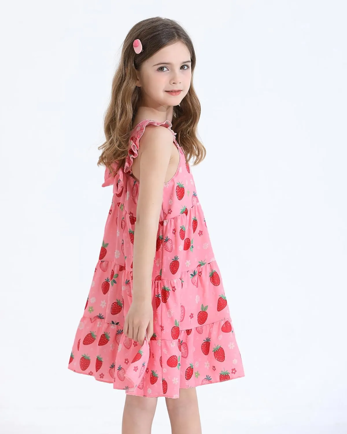 Toddler Girl Dress Summer Baby Girls Dresses 2025 Fly Sleeve Casual Floral Princess Toddler Dresses