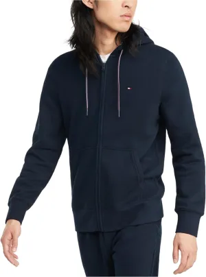 Tommy Hilfiger Men's Long Sleeve Fleece Zip Up Hoodie Sweatshirt