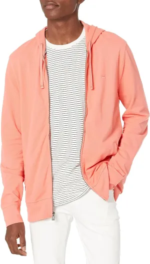 Tommy Hilfiger Men's Long Sleeve Fleece Zip Up Hoodie Sweatshirt