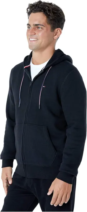 Tommy Hilfiger Men's Long Sleeve Fleece Zip Up Hoodie Sweatshirt